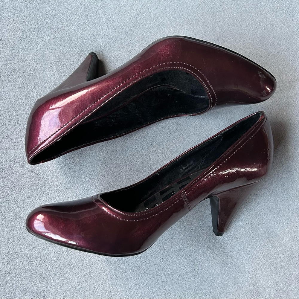 Aldo ~ Burgundy Patent Pumps ~ Women’s Size 39